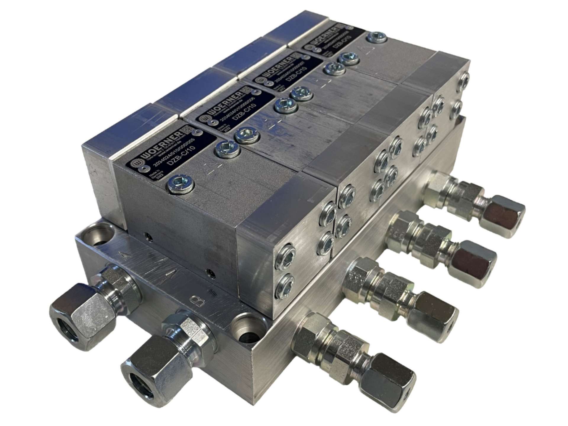 Dual-line distributor in modular design VZB-A